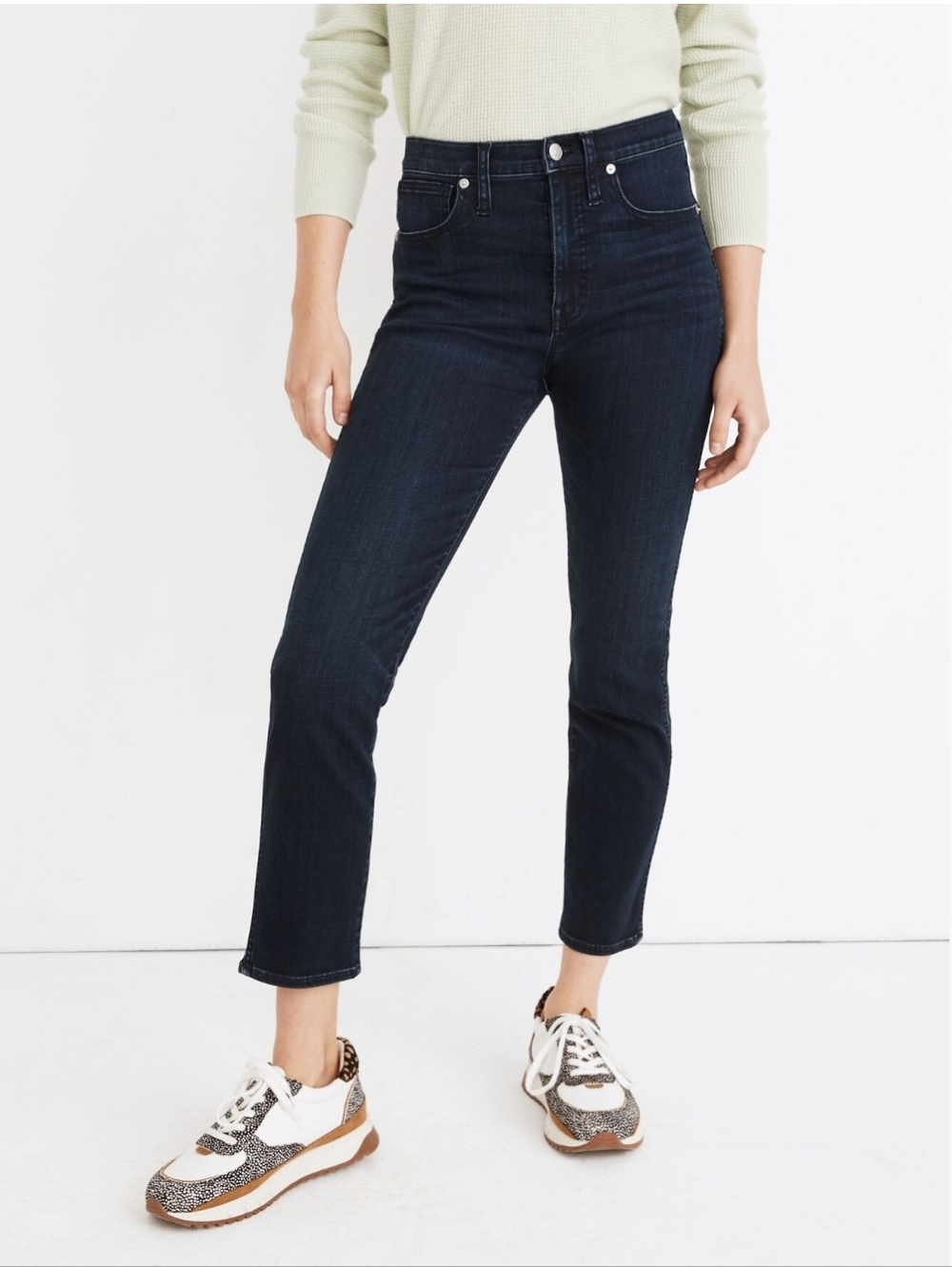 Madewell Stovepipe Slim Straight Dark Wash High-Rise Jeans Size 25